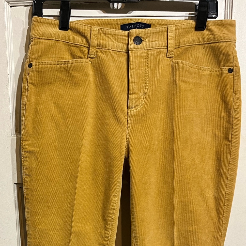 Talbots Women's Straight Leg Jeans in Mustard
